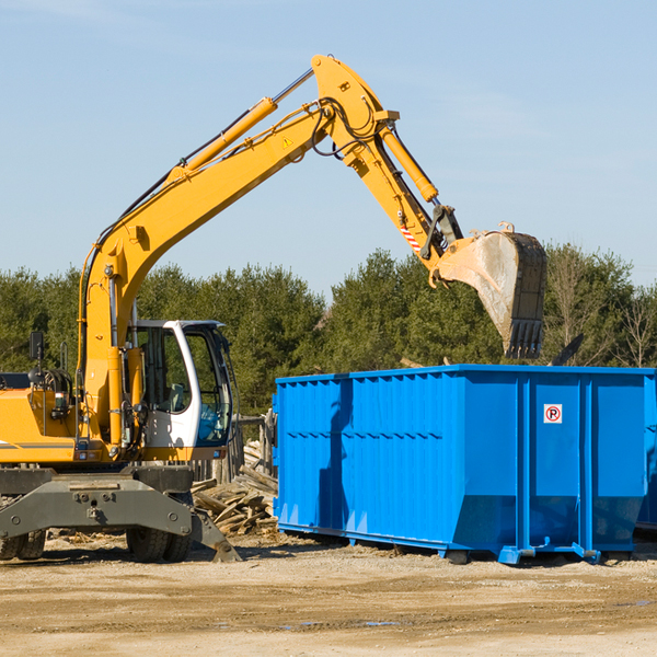 can i choose the location where the residential dumpster will be placed in Mount Holly